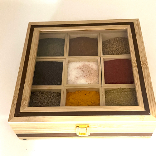 Spice Box-9 Containers/ Powdered/ Premium Daily Use Spices