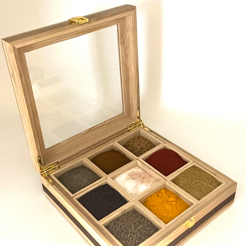 Spice Box-9 Containers/ Powdered/ Premium Daily Use Spices