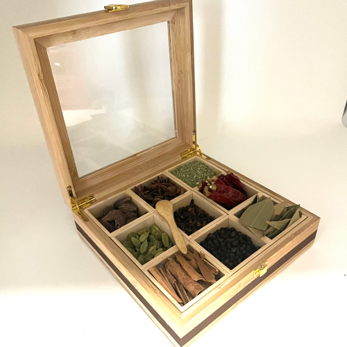 Spice Box-9 Containers/ Whole / Premium Daily Use Spices